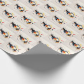 Waterverf Paint Scribbles Cadeaupapier (Hoek)