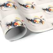 Waterverf Paint Scribbles Cadeaupapier (Rol Hoek)