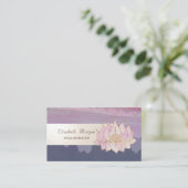 Waterverf Paint Splash, Stripe, Cool Lotus Visitekaartje (Staand voorkant)