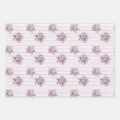 Waterverf - Pakketpapier met flessenpatronen Inpakpapier Vel (Voorkant 3)