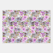 Waterverf - Pakketpapier met flessenpatronen Inpakpapier Vel (Voorkant)