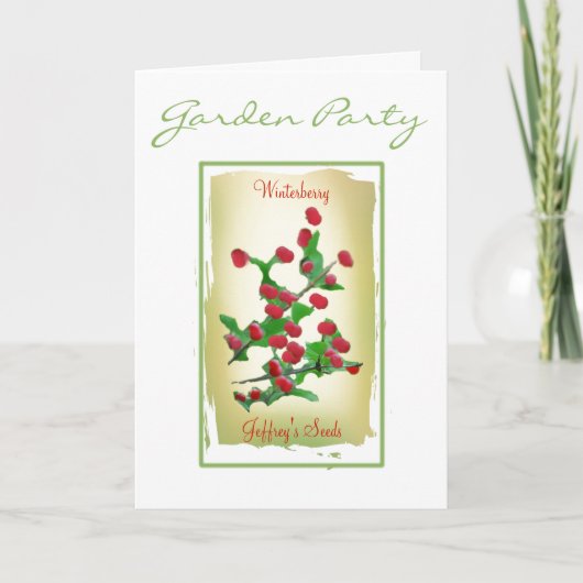 Waterverf Pakketuitnodigingen of notitiekaarten (Voorkant)