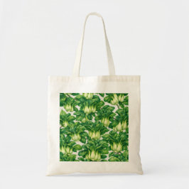 Waterverf Paksoi Botanisch Groentepatroon Tote Bag