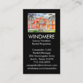 Waterverf Palace Real Estate Agent Manager Broker Visitekaartje (Voorkant)