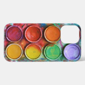  waterverf palet iPhone hoesje (Achterkant horizontaal)