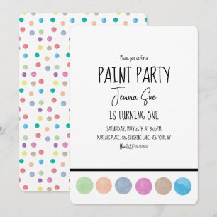 Waterverf palet schilderpartij kaart