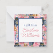 Waterverf Palm Beach Golden Retrievers Ginger Jar Notitiekaartje (Voorkant)