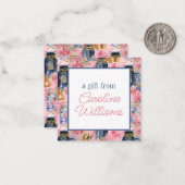 Waterverf Palm Beach Golden Retrievers Ginger Jar Notitiekaartje (Voorkant / Achterkant in situ)