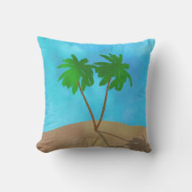 Waterverf Palm Beach Scene Collage