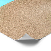 Waterverf Palm Beach Scene Collage Poster (Hoek)