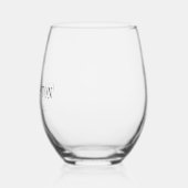 Waterverf Palm Bestemming Trouwgunst Wijnglas Zonder Voet (Links)