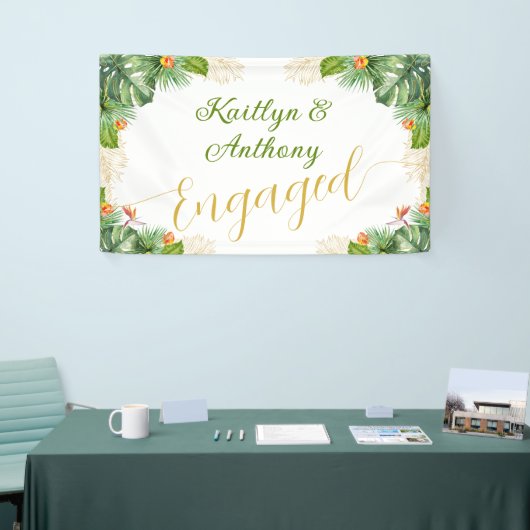 Waterverf Palm Floral Spandoek (Beurs)