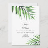 Waterverf Palm Kaart (Voorkant)