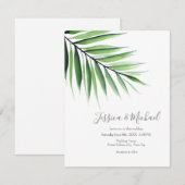 Waterverf Palm Kaart (Voorkant / Achterkant)