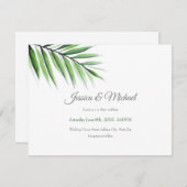 Waterverf Palm Kaart (Voorkant / Achterkant)