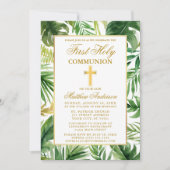 Waterverf Palm Leaves First Heilige Communist Gold Kaart (Voorkant)