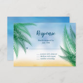 Waterverf Palm Leaves RSVP (Voorkant / Achterkant)