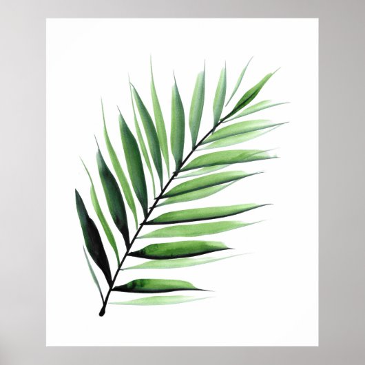 Waterverf Palm Poster (Voorkant)