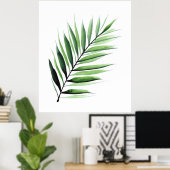 Waterverf Palm Poster (Thuiskantoor)