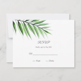 Waterverf Palm RSVP Kaartje