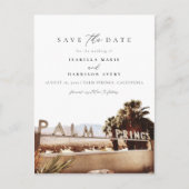 Waterverf Palm Springs Californië woestijn Boho Briefkaart (Voorkant)