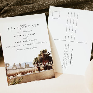 Waterverf Palm Springs Californië woestijn Boho Briefkaart