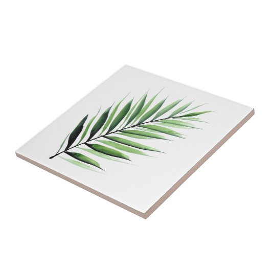 Waterverf Palm Tegeltje (Zijkant)