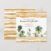 Waterverf Palm Tree Bewegende Aankondiging (Voorkant / Achterkant)