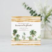 Waterverf Palm Tree Bewegende Aankondiging (Staand voorkant)