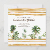 Waterverf Palm Tree Bewegende Aankondiging (Voorkant)