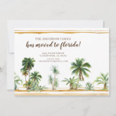 Waterverf Palm Tree Bewegende Aankondiging (Voorkant)