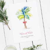 Waterverf Palm Tree Company Holiday Kaart