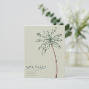 Waterverf Palm Tree Foto Strand Wedding Save The Date