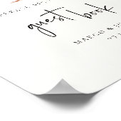 Waterverf Palm Tree Gastenboek teken Poster (Hoek)