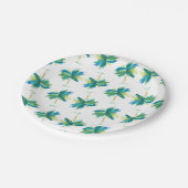 Waterverf Palm Tree Patroon Papier Borden Papieren Bordje (Gekanteld)