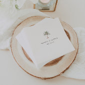 Waterverf Palm Tree Wedding Servet