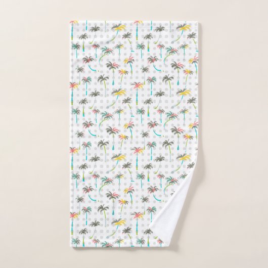 Waterverf Palm Trees Bad Handdoek (Handdoek)