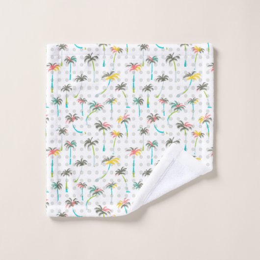 Waterverf Palm Trees Bad Handdoek (Wasdoekje)