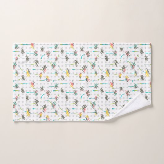 Waterverf Palm Trees Bad Handdoek (Handdoek)