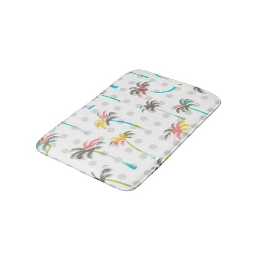 Waterverf Palm Trees Badmat (Gekanteld)