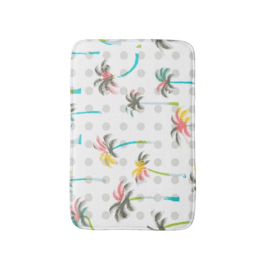 Waterverf Palm Trees Badmat (Voorkant Verticaal)