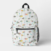 Waterverf Palm Trees Bedrukte Rugzak (Voorkant)