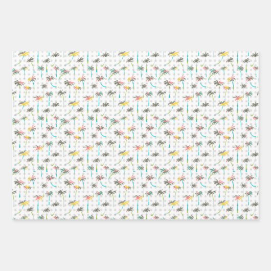 Waterverf Palm Trees Inpakpapier Vel (Voorkant)