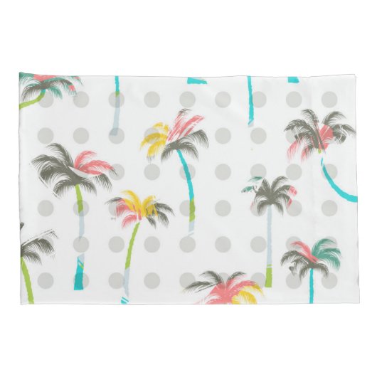 Waterverf Palm Trees Kussensloop (Achterkant-Rechts)