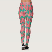 Waterverf Palm Trees Leggings (Achterkant)