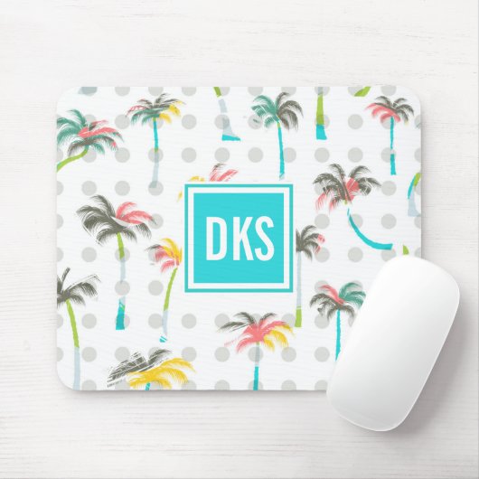 Waterverf Palm Trees | Monogram Muismat (Met muis)