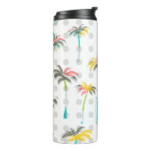 Waterverf Palm Trees | Monogram Thermosbeker (Gedraaid links)