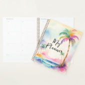 Waterverf Palm Trees Planner (Display)