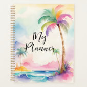 Waterverf Palm Trees Planner (Voorkant)