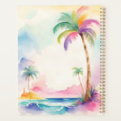 Waterverf Palm Trees Planner (Achterkant)
